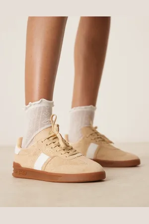 Ralph Lauren Heritage Aera - Beige sneakers med gummisål-Neutral