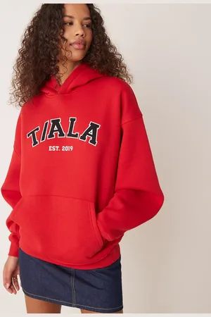 Tala Oversized hættetrøje med logoprint