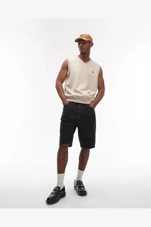 Carhartt Brandon - Vasket sorte jorts i denim