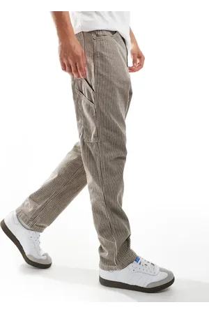 Dickies Garyville Hickory - Brune bukser med striber