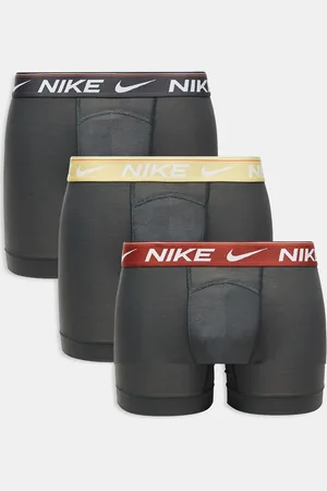 Nike Dri-FIT Ultra Comfort - Grå boksershorts med linning i kontrast i pakke med 3 par-Sort