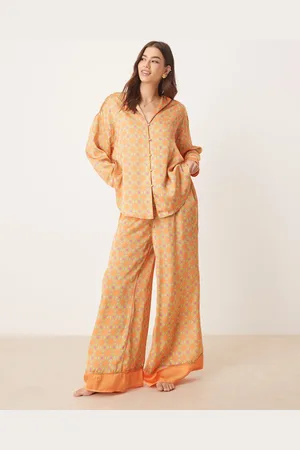 Free People Dreamy Days - Orange pyjamassæt med print-Lilla