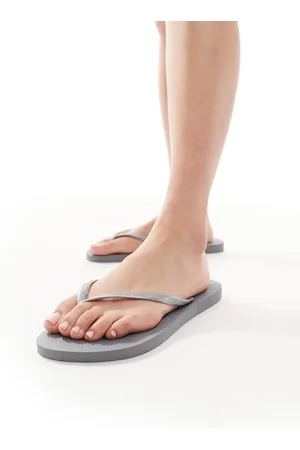 Havaianas Stålgrå smalle klipklappere