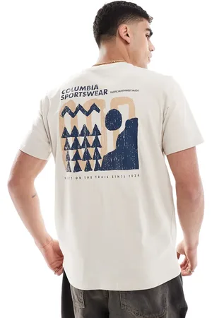 Columbia Explorers Canyon - og kortærmet T-shirt med print på ryggen-Neutral