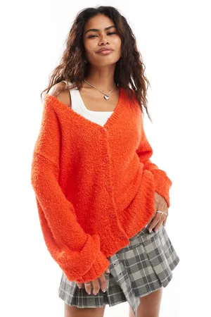 Vans Valerie - Rød cardigan i bouclé