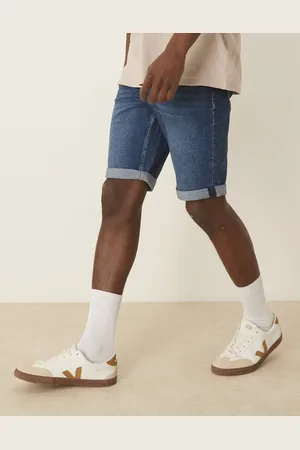 Calvin Klein Mørkeblå smalle jeans med opsmøgne buksekanter