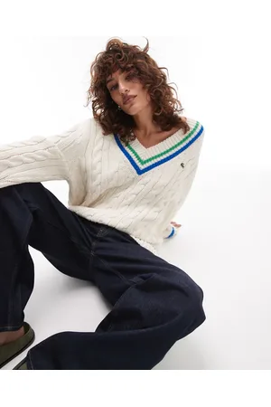 Lacoste Rå , strikket og oversized crickettrøje