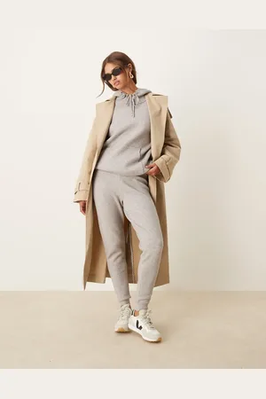 ASOS Strikkede joggingbukser med paneldetalje - Del af sæt