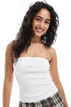 JJXX Ribstrikket bandeau-top