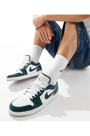 Jordan Air - 1 Low SE - Hvide og mørkegrønne sneakers