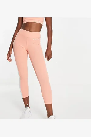 VAI21 Orange leggings i fuld længde med panel