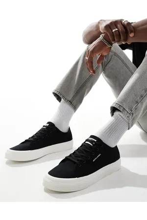 JACK & JONES Bayswater - Sorte lærredssko