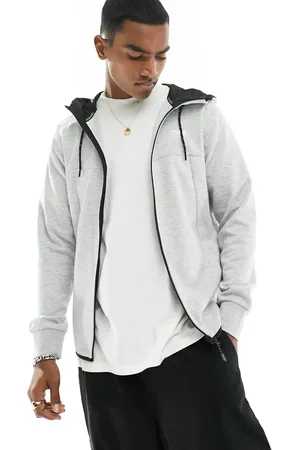 JACK & JONES Tech-hættetrøje med lynlås