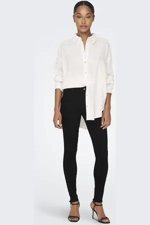 ONLY Sorte jeans i skinny fit