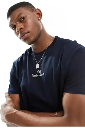Ralph Lauren T-shirt med centreret logo i klassisk oversized pasform