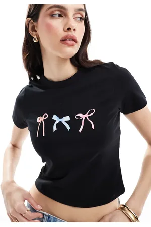 JJXX Baby-T-shirt med sløjfeprint i