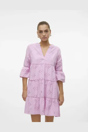 VERO MODA Lavendelfarvet bluse-Lilla