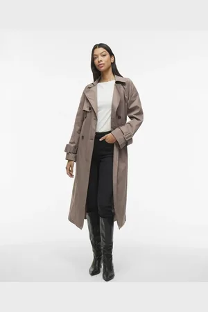 VILA Brun trenchcoat