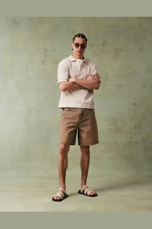 ASOS Brune jorts med farveskær i standard-længde