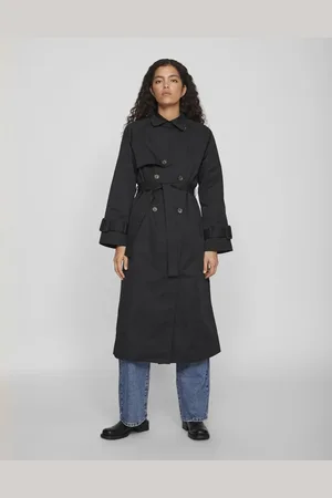 VILA Sort trenchcoat