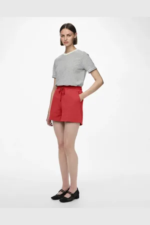 Pieces® Valmuerøde sweat-shorts
