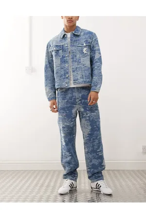 Karl Kani OG - jeans med fem lommer og slidt camouflage-finish