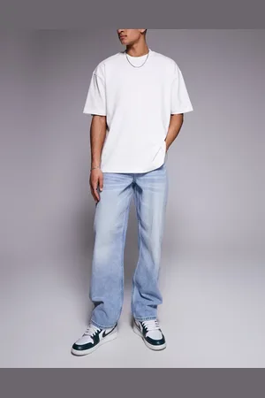 ASOS Baggy jeans i light wash blue-Blå