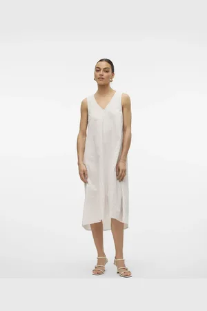VERO MODA Beige kjole-Neutral