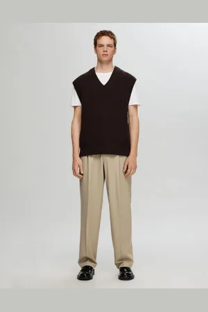SELECTED Beige bukser-Brun