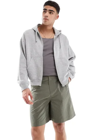 ASOS Grønne jorts med tekstur og mærke i længere længde-Brun