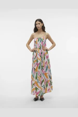 VERO MODA Kjole med blomstermønster-Lyserød