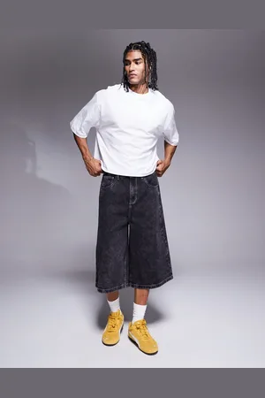 ASOS Sorte jorts i denim i længere længde