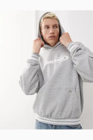 Karl Kani Grå hættetrøje med logoprint