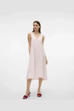 VERO MODA Lyserød kjole-Hvid
