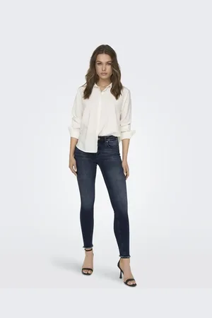 ONLY Blåsorte jeans denim i skinny fit
