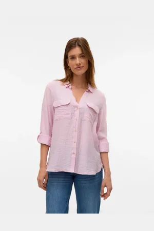 VERO MODA Lyserød skjorte