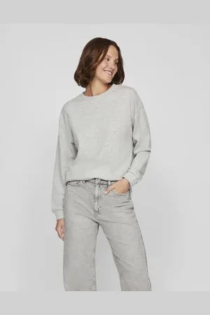 VILA Meleret lysegrå sweatshirt