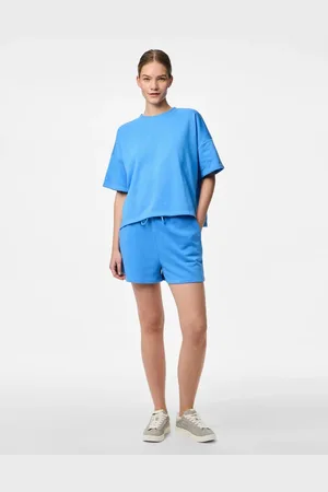 Pieces® Blå sweat-shorts