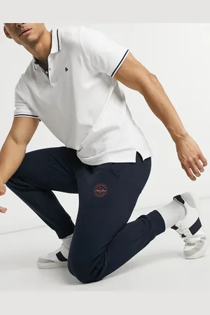 JACK & JONES Intelligence - Marineblå smalle joggingbukser
