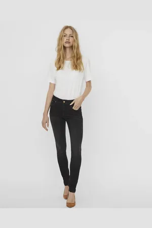 VERO MODA Sorte Slim Fit-jeans