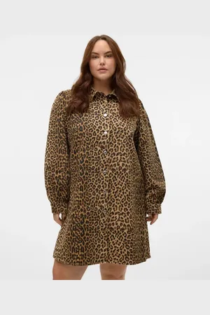 VERO MODA Kjole i denim-Hvid