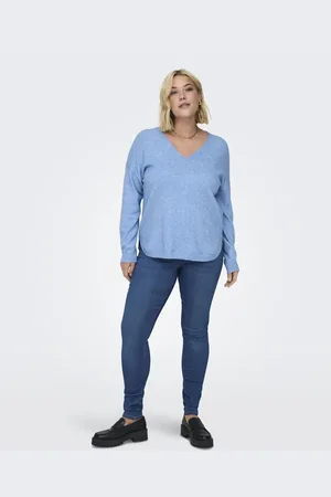ONLY Mellemblå jeans i denim i skinny fit