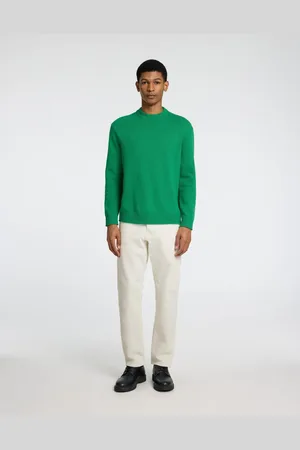 SELECTED Råhvide tapered jeans i regular fit-Grå