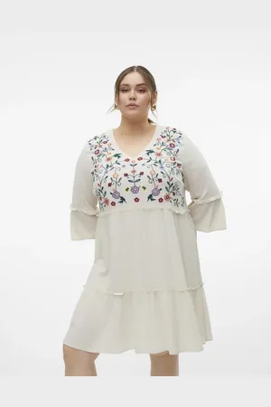 VERO MODA Beige kjole-Neutral