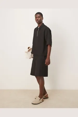 ASOS Sorte shorts med vide ben - Del af sæt