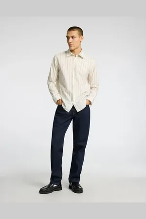 SELECTED Mørkeblå denimjeans med lige ben