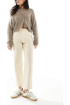 ASOS Hvide og komfortable jeans med stretch og lige ben-Neutral