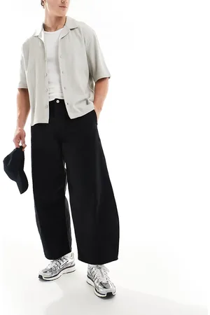ASOS Sorte oversized bukser med indsnit