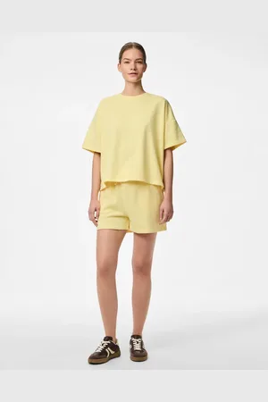 Pieces® Lysegule sweat-shorts