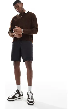 ASOS — Sorte denimshorts med smal pasform